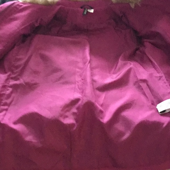 H&M fuchsia pink pea coat jacket - Picture 9 of 11